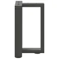 Pieds de table basse forme de T 2pcs anthracite 38x25x(42-43)cm
