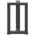Pieds de table basse forme de T 2pcs anthracite 38x25x(42-43)cm