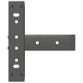 Pieds de table basse forme de T 2pcs anthracite 38x25x(42-43)cm