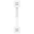 Pieds de table basse forme de X 2 pcs blanc 60x(30-31) cm acier