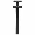 Pieds de table basse forme de X 2 pcs noir 50x(30-31) cm acier