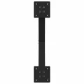 Pieds de table basse forme de X 2 pcs noir 50x(30-31) cm acier