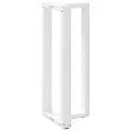 Pieds de table de bar forme de T 2 pcs blanc 40x35x(100-101) cm