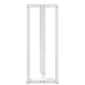 Pieds de table de bar forme de T 2 pcs blanc 40x35x(100-101) cm