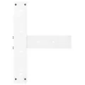 Pieds de table de bar forme de T 2 pcs blanc 40x35x(100-101) cm