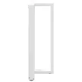 Pieds de table de bar forme de T 2 pcs blanc 60x35x(100-101) cm