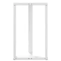Pieds de table de bar forme de T 2 pcs blanc 60x35x(100-101) cm