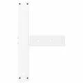 Pieds de table de bar forme de T 2 pcs blanc 60x35x(100-101) cm
