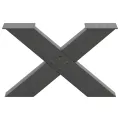Pieds de table basse forme de X 2 pcs anthracite 50x(30-31) cm