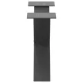 Pieds de table basse forme de X 2 pcs anthracite 50x(30-31) cm