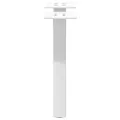 Pieds de table basse forme de X 2 pcs blanc 30x(30-31) cm acier