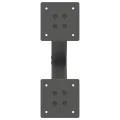 Pieds de table basse forme de X 2 pcs anthracite 37x(30-31) cm