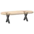Pieds de table basse forme de X 2 pcs anthracite 37x(30-31) cm