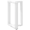 Pieds de table à manger forme de T 2 pcs blanc 60x35x(72-73) cm