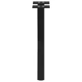Pieds de table basse forme de X 2 pcs noir 28x(42-43) cm acier