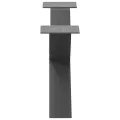Pieds de table basse forme de X 2 pcs anthracite 70x(30-31) cm