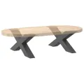 Pieds de table basse forme de X 2 pcs anthracite 70x(30-31) cm