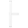 Pieds de table basse en forme de T 2 pcs blanc 60x25x(30-31) cm