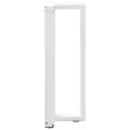 Pieds de table console forme de T 2 pcs blanc 38x25x(72-73) cm