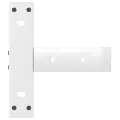 Pieds de table console forme de T 2 pcs blanc 38x25x(72-73) cm