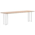 Pieds de table console forme de T 2 pcs blanc 38x25x(72-73) cm