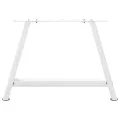 Pieds de table basse forme de A 2 pcs blanc 70x(42-43) cm acier