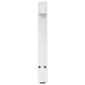 Pieds de table basse forme de A 2 pcs blanc 70x(42-43) cm acier