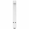 Pieds de table basse forme de A 2 pcs blanc 38x(42-43) cm acier