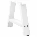 Pieds de table basse forme de A 2 pcs blanc 50x(30-31) cm acier