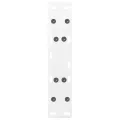 Pieds de table basse forme de A 2 pcs blanc 50x(30-31) cm acier