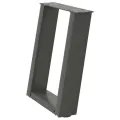 Pieds de table basse forme de U 2 pcs anthracite 28x(42-43) cm