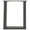 Pieds de table basse forme de U 2 pcs anthracite 28x(42-43) cm