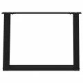 Pieds de table basse forme de U 2 pcs noir 70x(42-43) cm acier