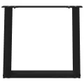 Pieds de table basse forme de U 2 pcs noir 50x(42-43) cm acier
