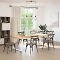 Pieds de table à manger forme de U 2 pcs blanc 90x(72-73) cm