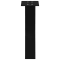 Pieds de table basse forme de X 2 pcs noir 38x(42-43) cm acier