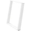 Pieds de table à manger forme de U 2 pcs blanc 70x(72-73) cm