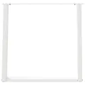 Pieds de table à manger forme de U 2 pcs blanc 70x(72-73) cm