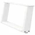 Pieds de table basse forme de U 2 pcs blanc 70x(30-31) cm acier