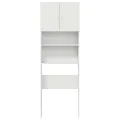Meuble de machine à laver blanc bois d'ingénierie