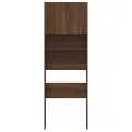 Meuble de machine à laver chêne marron bois d'ingénierie