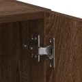 Meuble de machine à laver chêne marron bois d'ingénierie
