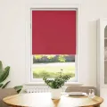 Store enrouleur occultant rouge largeur du tissu 75,7 cm