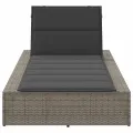 Transat avec coussin flottant gris résine tressée