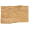 Dessus de table 50x40x2,5 cm bord vivant bois massif manguier