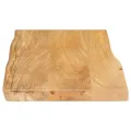 Dessus de table 50x40x2,5 cm bord vivant bois massif manguier
