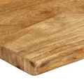 Dessus de table 50x40x2,5 cm bord vivant bois massif manguier