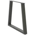 Pieds de table à manger forme de V 3 pcs 80x(72-73,3) cm acier