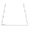 Pieds de table à manger forme de V 2 pcs blanc 80x(72-73,3) cm