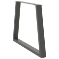 Pieds de table à manger forme de V 2 pcs 90x(72-73,3) cm acier